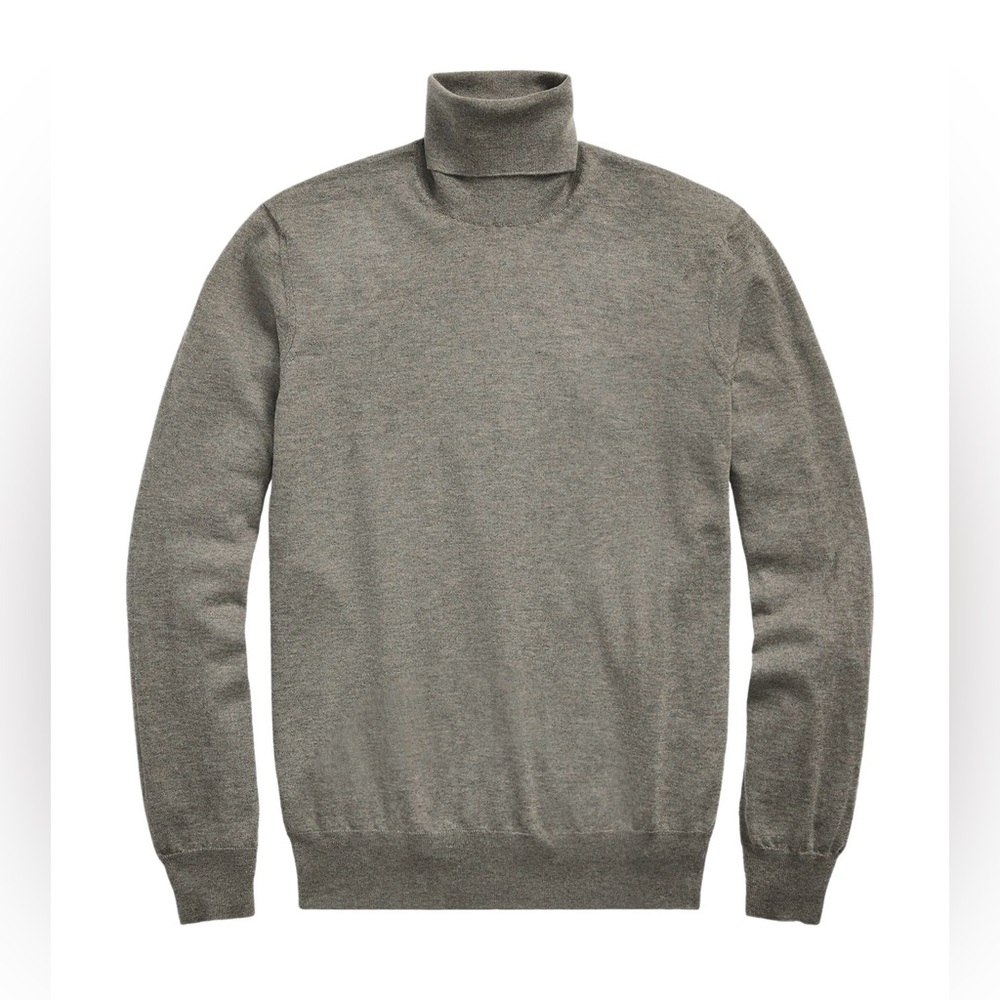RALPH LAUREN PURPLE LABEL GREY CASHMERE TURTLENECK